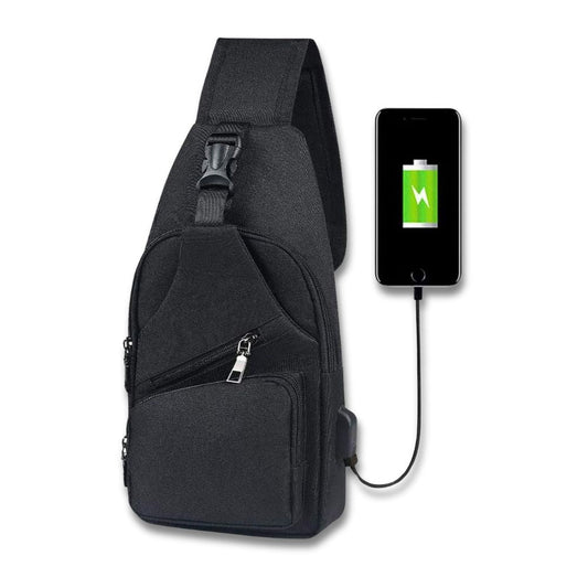 PowerPouch - Diefstalbestendige Schoudertas met Oplaadfunctie
