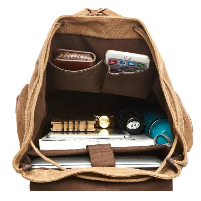 TrailBound - Vintage Canvas Laptoprugzak