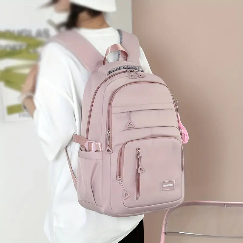 Natasja - Nylon Laptoprugzak met Grote Capaciteit en Schattig Design