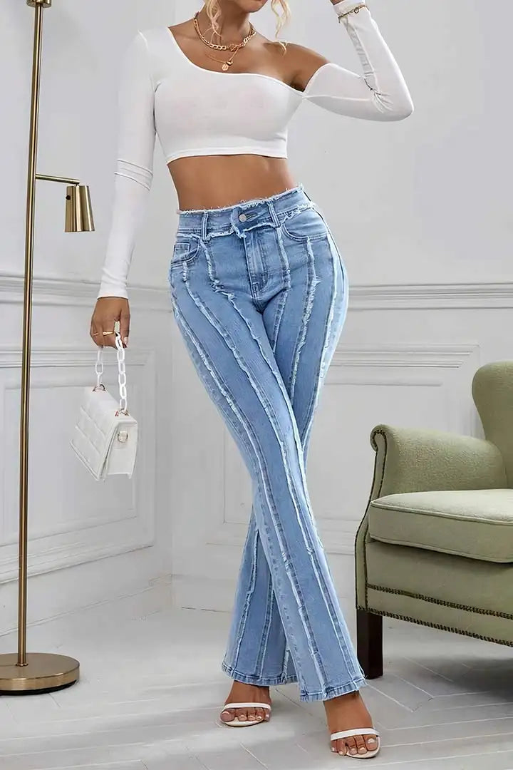 Veronina - Chic Flanellen Jeans voor Vrouwen