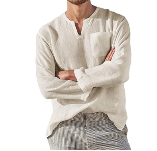 Elegante Heren Boheemse Shirt