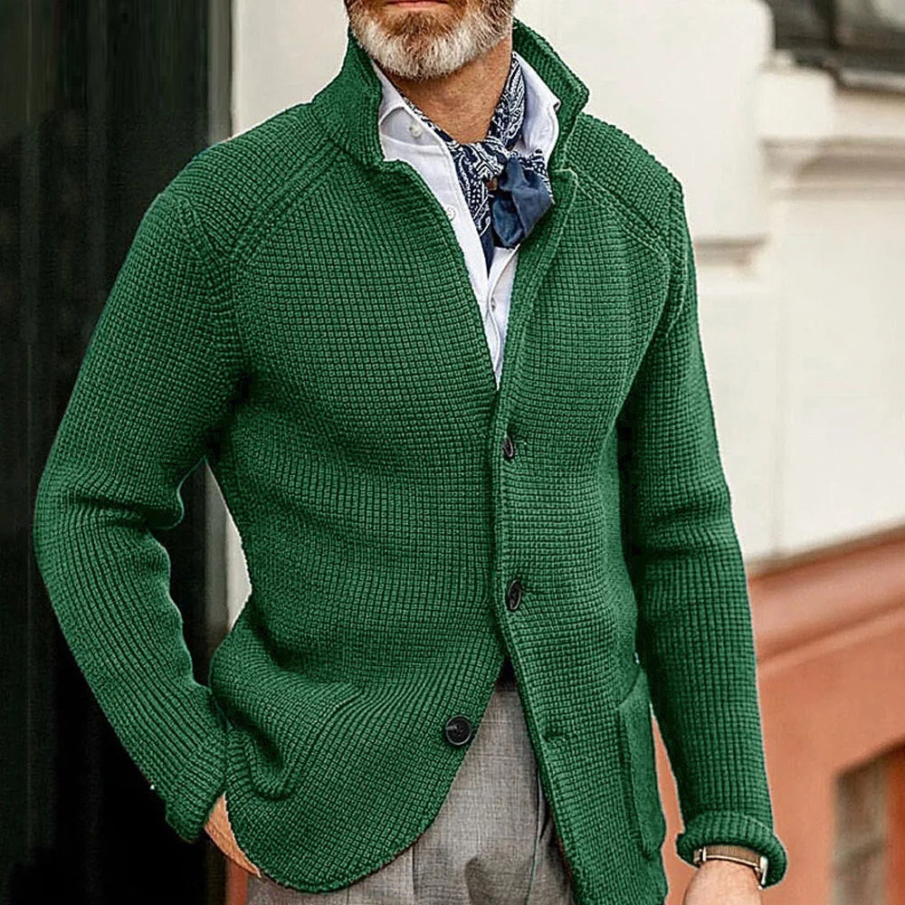 Marc - Gebreid Vest met Knopen voor Heren - Klassiek & Warm