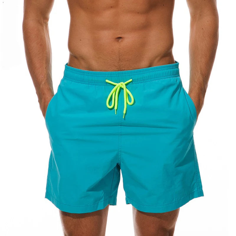Ludo - Gestreepte Boardshorts voor Heren - Sportief & Sneldrogend
