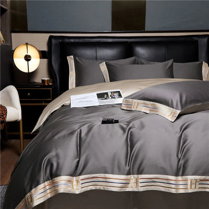 OpulentDroom – Luxe Satijnen Beddengoed Set – Comfort & Elegantie
