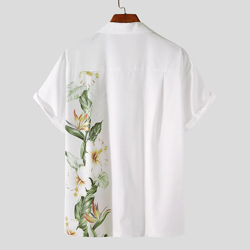 Floral Bloom Heren Bohemian Shirt
