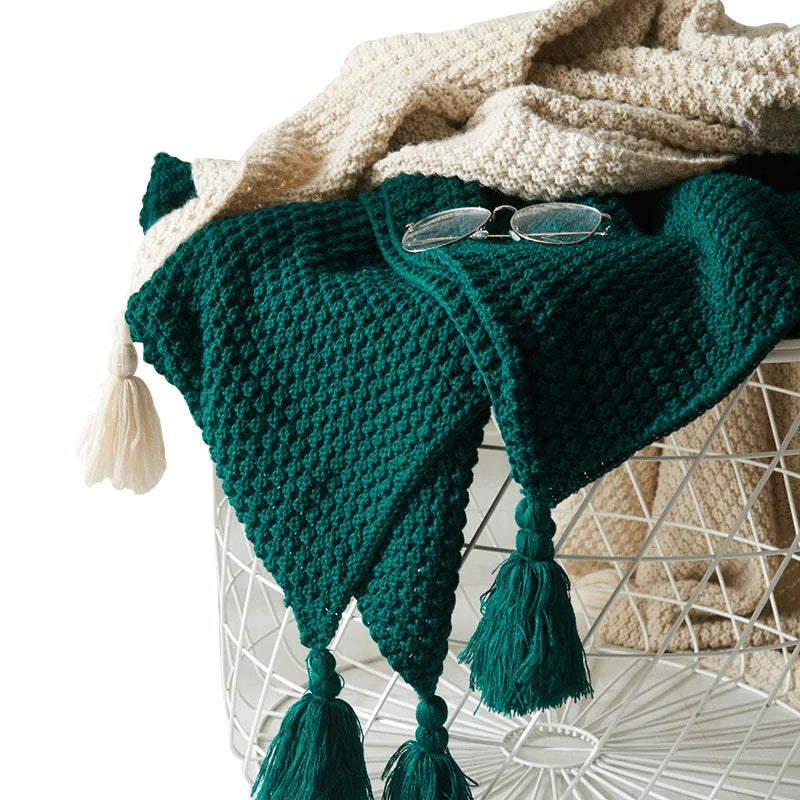 NordicWarm – Gebreide Wollen Deken – Knus & Stijlvol