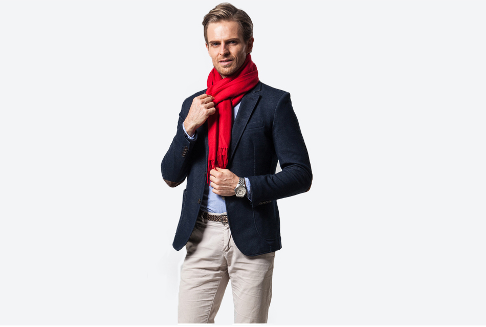 Klassieke Rode Kasjmier Sjaal