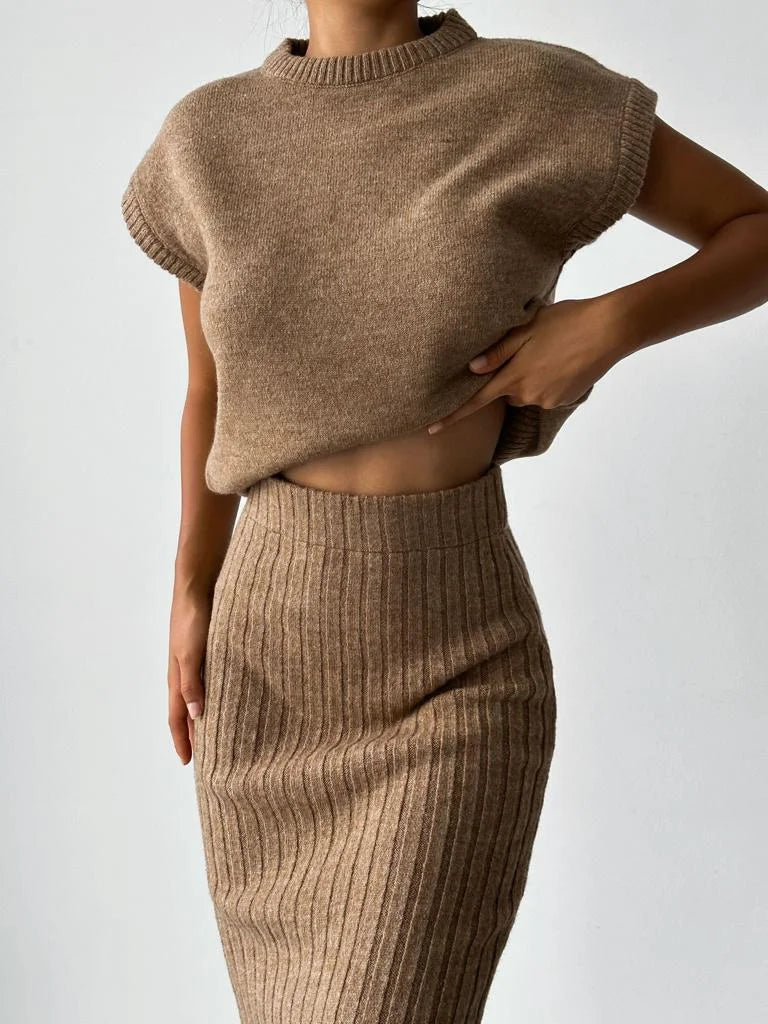 Abigalia - Moderne Gebreide Set voor Vrouwen
