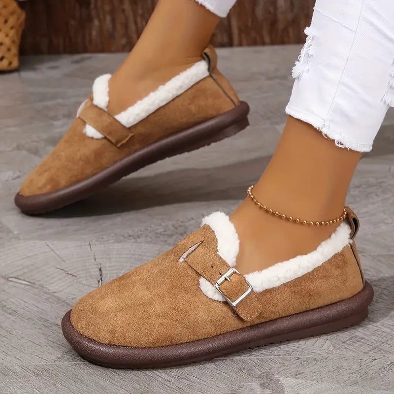 Imke - Comfortabele Harige Sandalen voor Vrouwen