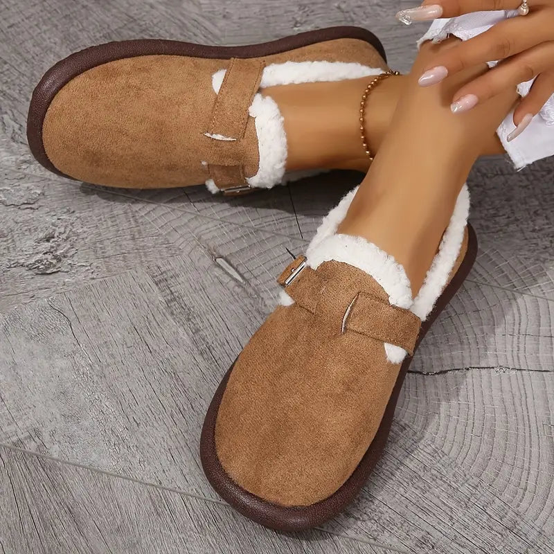 Imke - Comfortabele Harige Sandalen voor Vrouwen