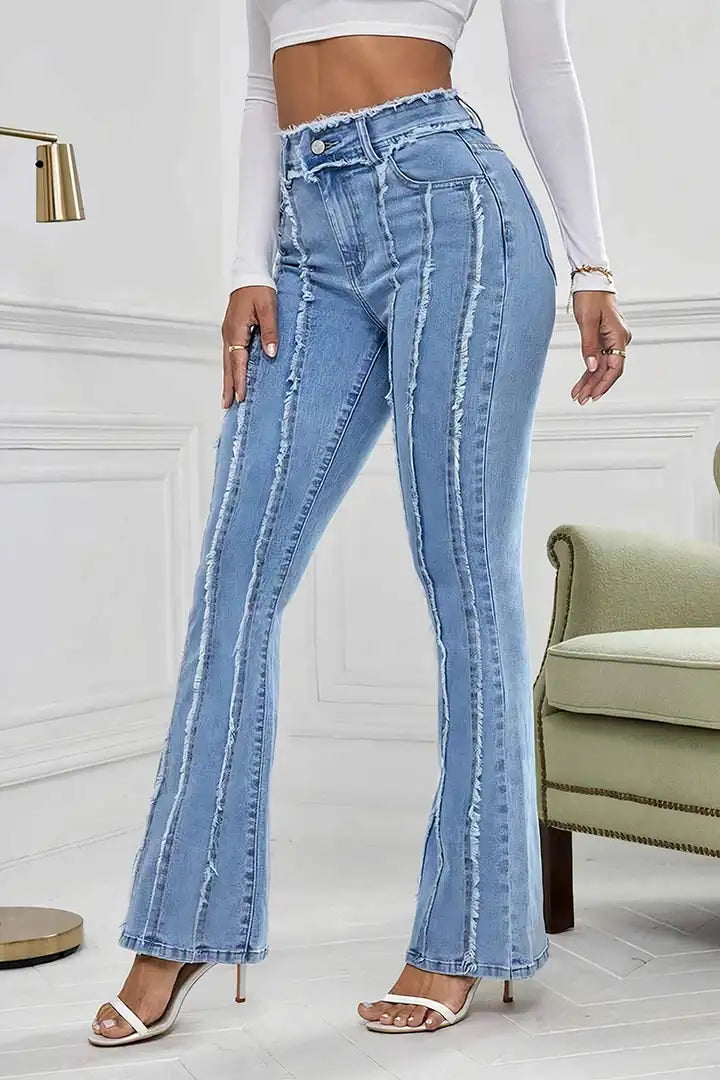 Veronina - Chic Flanellen Jeans voor Vrouwen