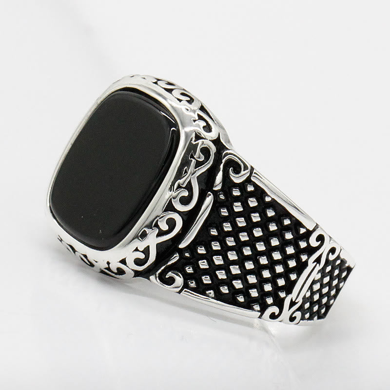 Maximus Onyx – Krachtige Herenring met Stijl