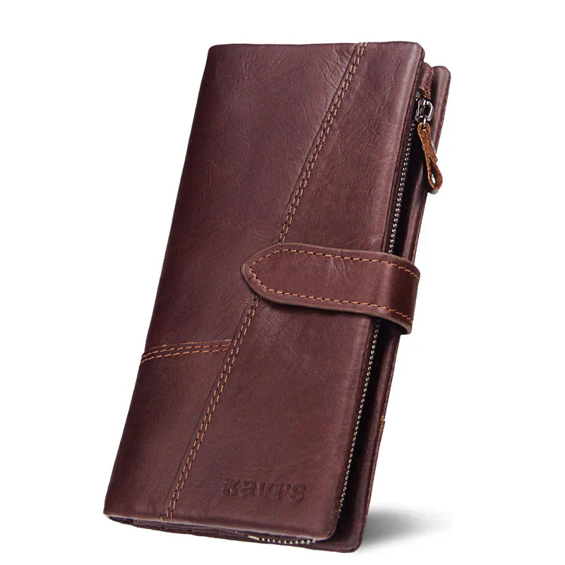 Shanna - RFID-Beveiligde Vintage Leren Reisportemonnee