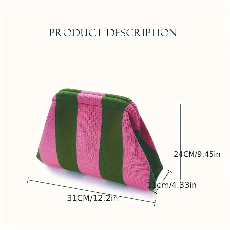 GlamLine - Gestreepte Cosmetische Clutch