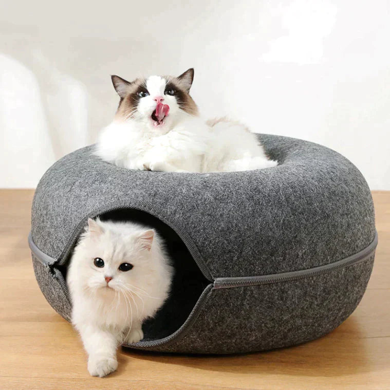Luxe Kattenbed en Speelhuis - WhiskerNest