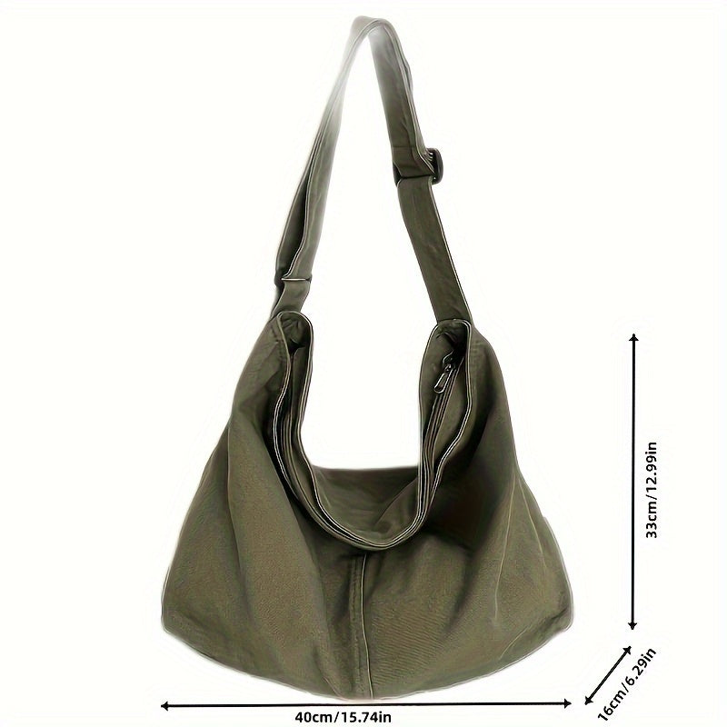 Thara - Grote Canvas Schouder Messenger Tas