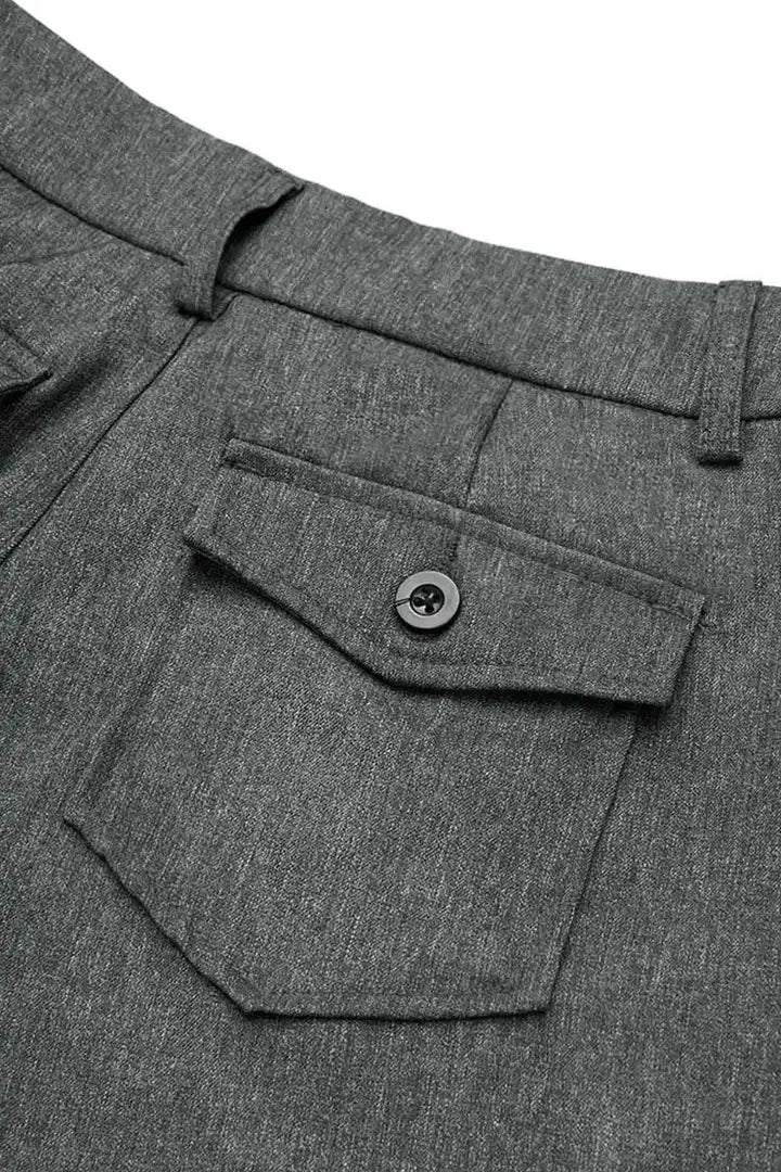 Franchesca - Elegante Knop Broek voor Vrouwen