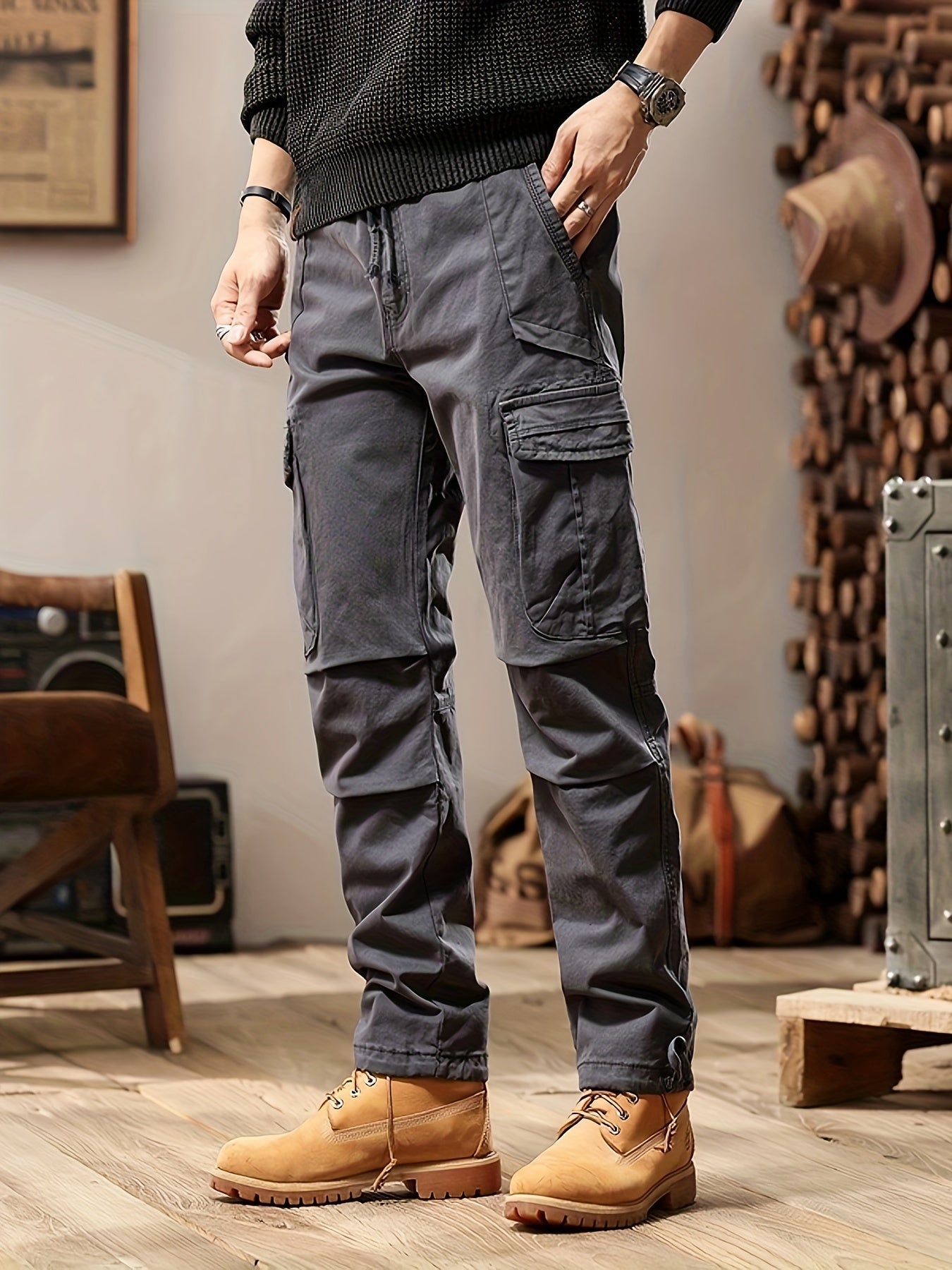 Multi-pocket Heren Cargo Broek
