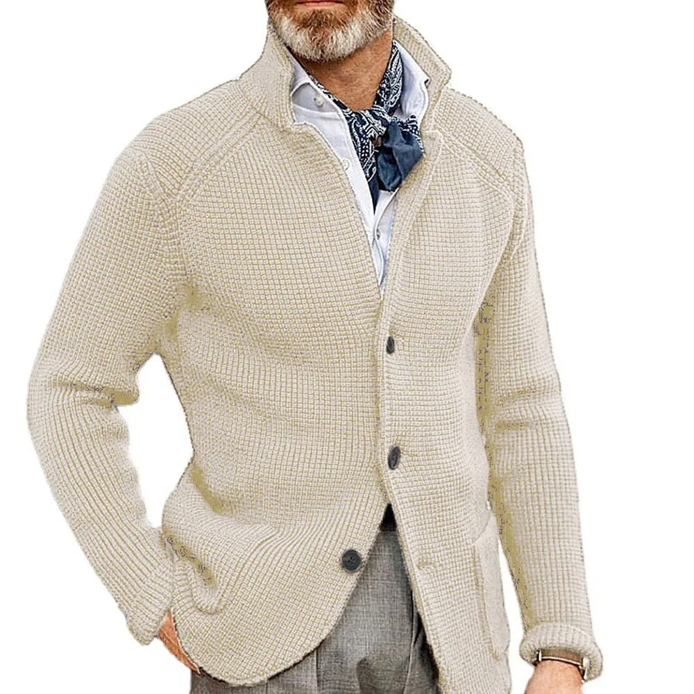 Marc - Gebreid Vest met Knopen voor Heren - Klassiek & Warm
