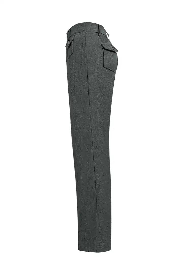Franchesca - Elegante Knop Broek voor Vrouwen