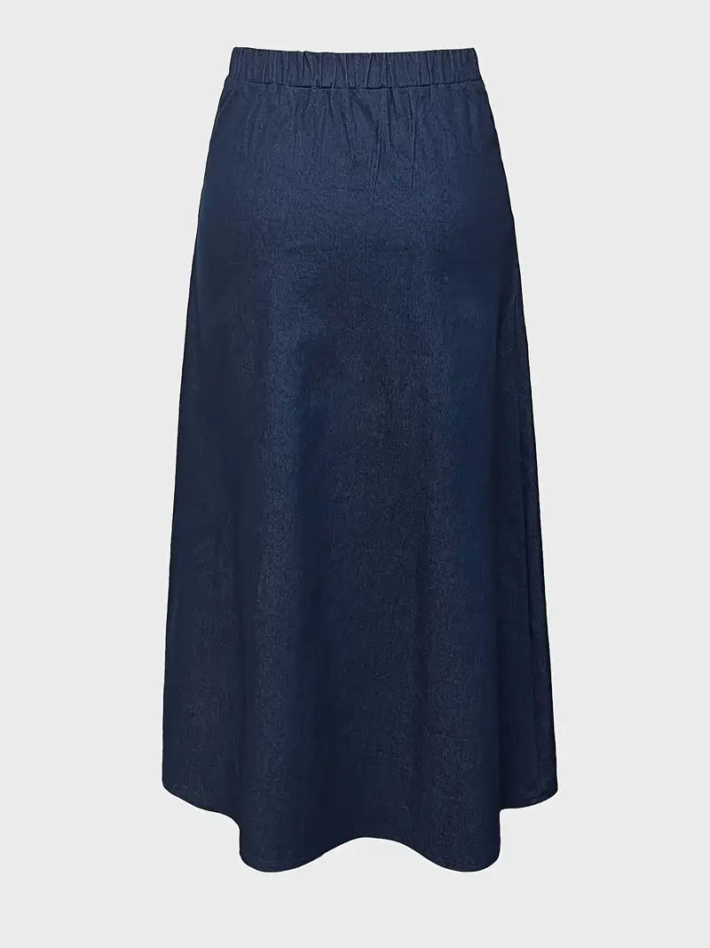 Denim A-lijn Rok voor Dames