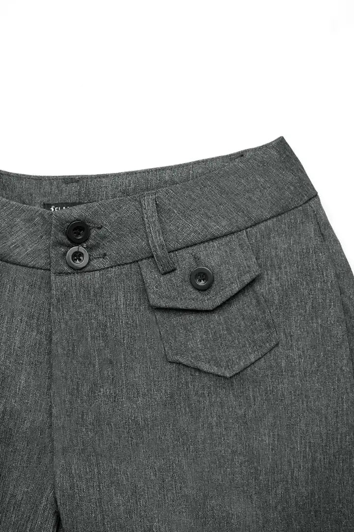 Franchesca - Elegante Knop Broek voor Vrouwen
