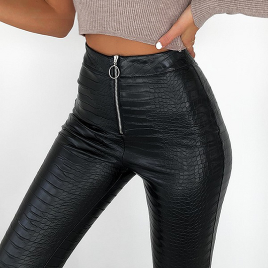 Vitha - Moderne Dierenhuid Broek voor Vrouwen