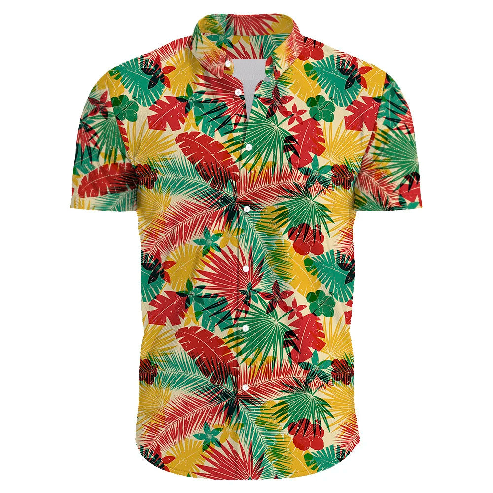 Floraal Heren Bohemian Overhemd