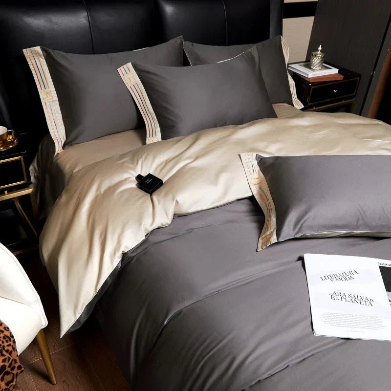 OpulentDroom – Luxe Satijnen Beddengoed Set – Comfort & Elegantie