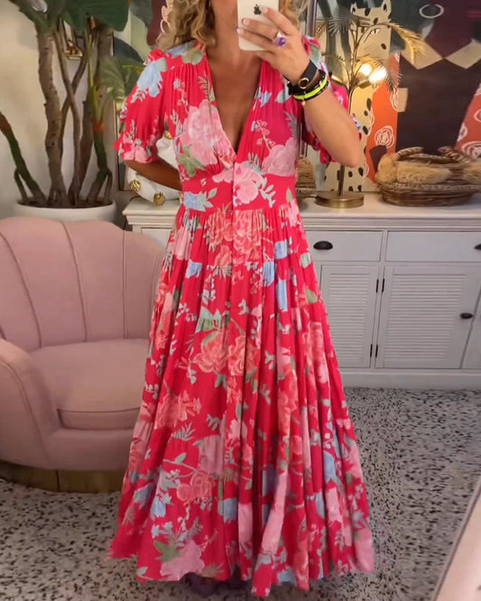 Joy - Bloemen Maxi Jurk voor Dames