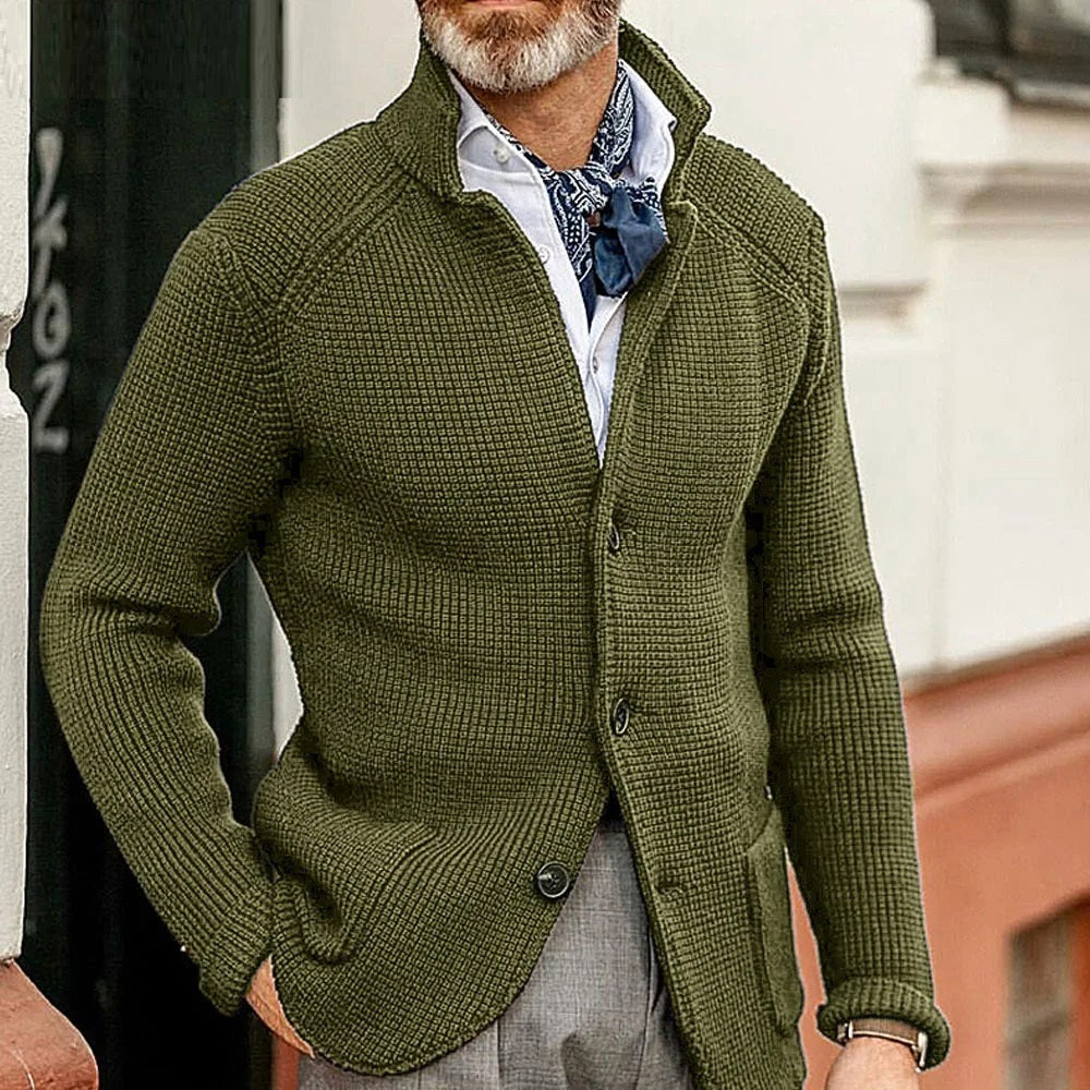 Marc - Gebreid Vest met Knopen voor Heren - Klassiek & Warm