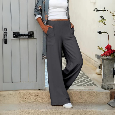 Mharelia - Elegante Wijde Broek voor Vrouwen