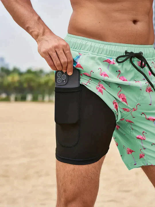 Heren Korte Broek met Voering &amp; Telefoonvak