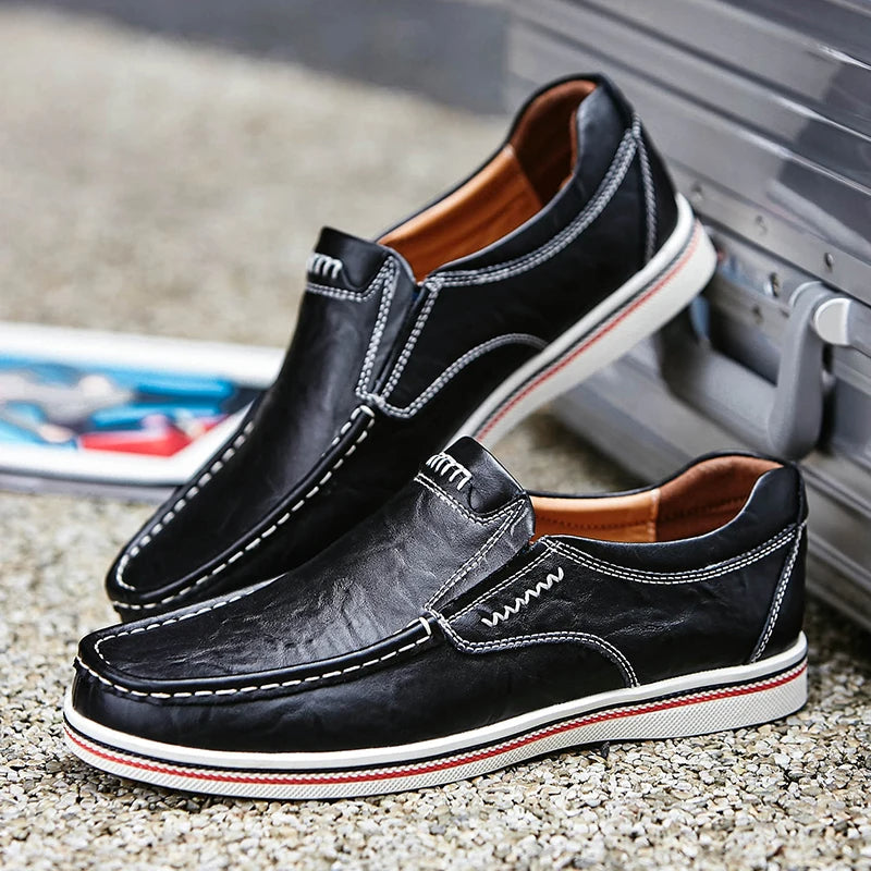Sherman - Vintage Loafers voor Heren - Casual & Stijlvol