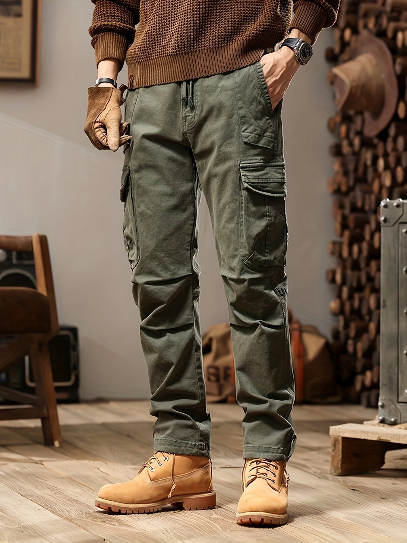 Multi-pocket Heren Cargo Broek