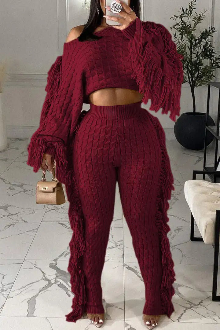 Kaianna - Gezellige gebreide Outfit Set voor Vrouwen