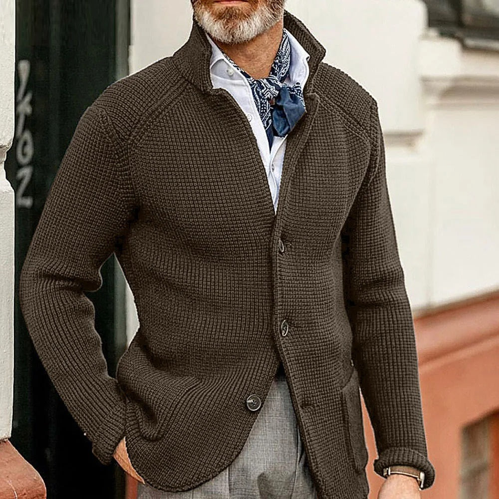 Marc - Gebreid Vest met Knopen voor Heren - Klassiek & Warm