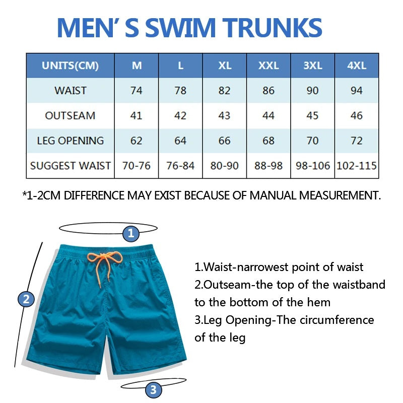Ludo - Gestreepte Boardshorts voor Heren - Sportief & Sneldrogend