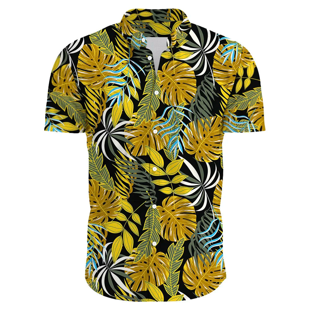 Floraal Heren Bohemian Overhemd
