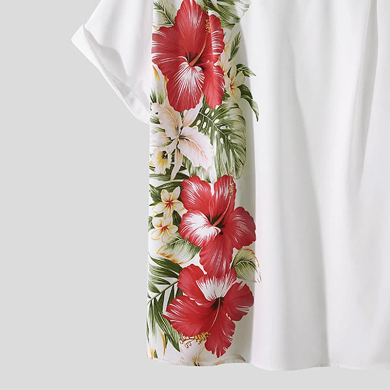 Floral Bloom Heren Bohemian Shirt