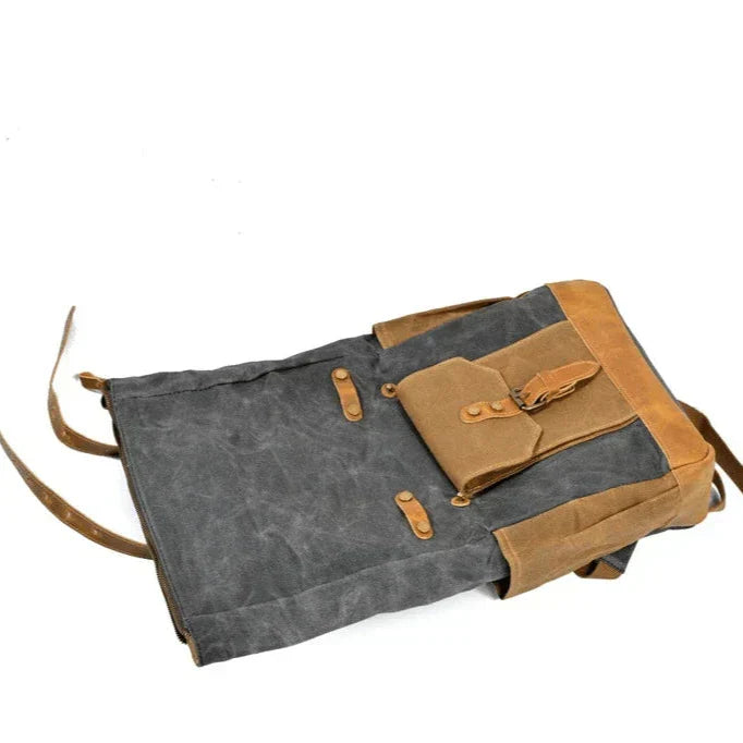 RollFlex - Canvas Reisrugzak met Roll-Top
