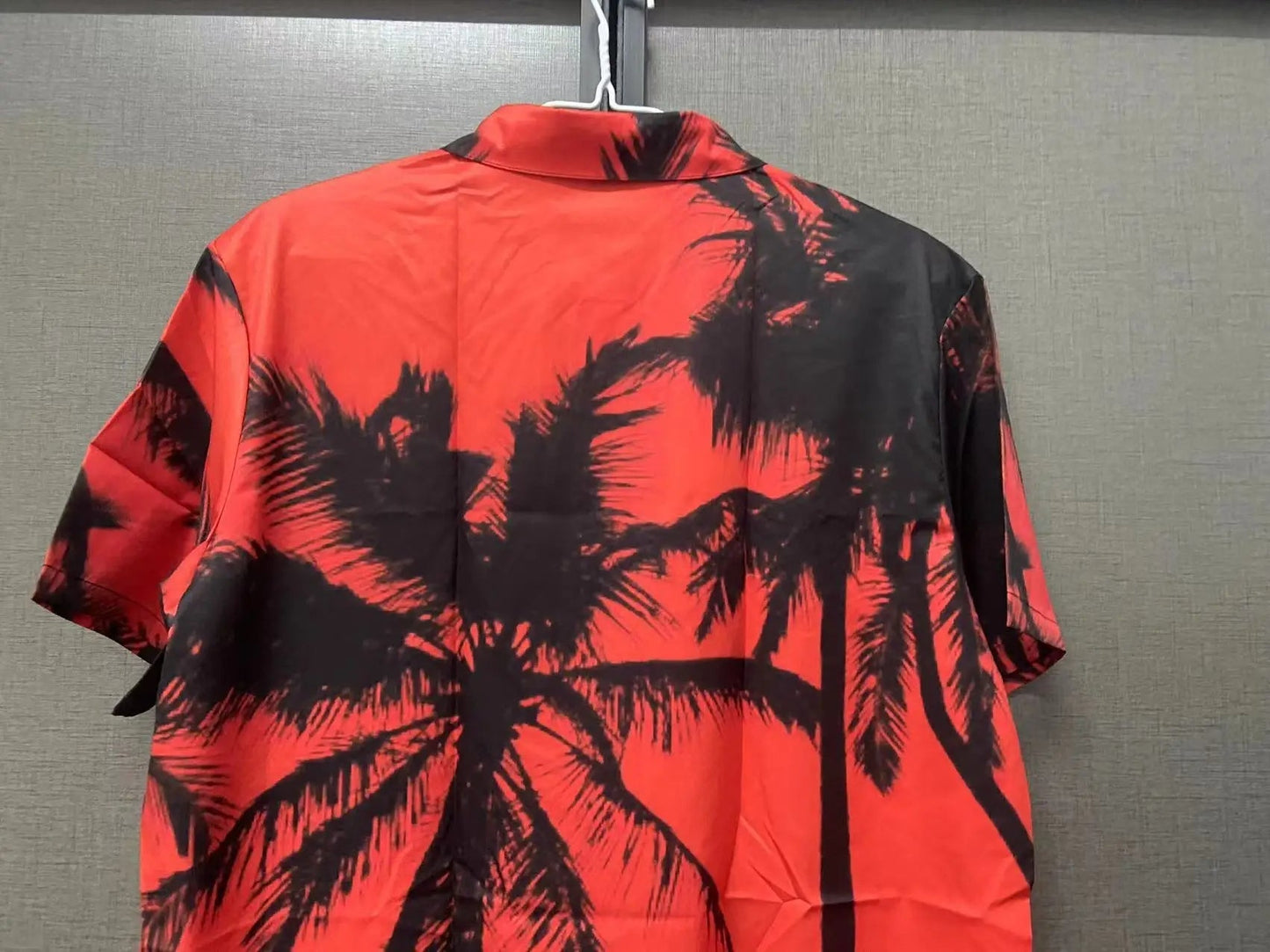 Ned - Heren Zomer Shirt - Zwart & Rood