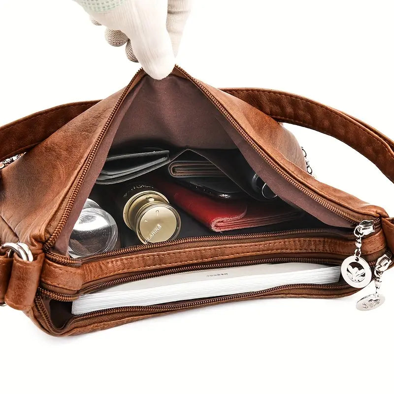 Poppie - Vintage Schouder Hobo Handtas voor Vrouwen