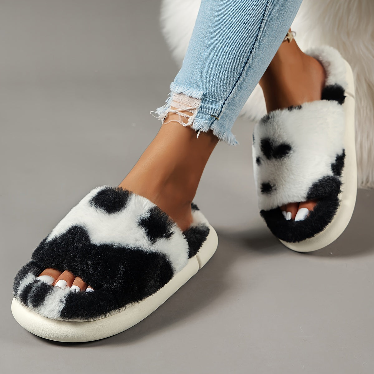 Jayla - Knusse Fluffy Pantoffels voor Vrouwen