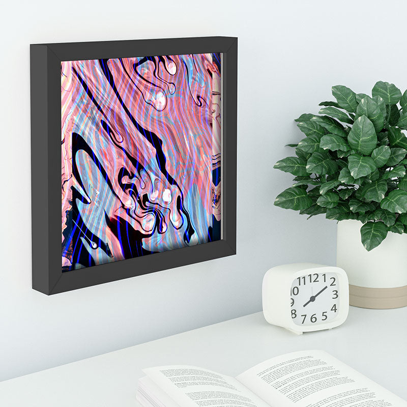 83 Oranges Focus Abstract Marble Texture Recessed Framing Square