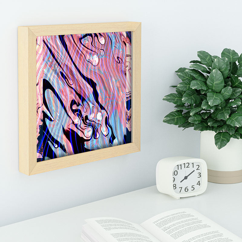 83 Oranges Focus Abstract Marble Texture Recessed Framing Square