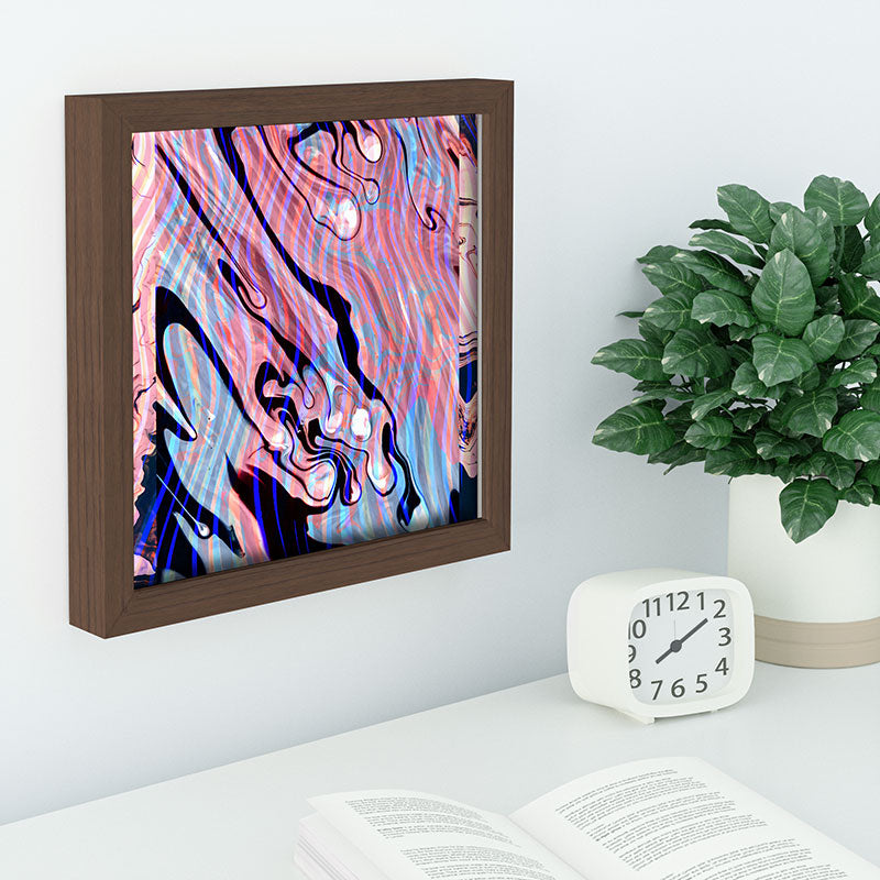 83 Oranges Focus Abstract Marble Texture Recessed Framing Square