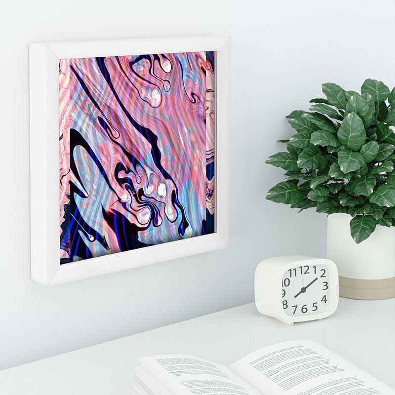 83 Oranges Focus Abstract Marble Texture Recessed Framing Square