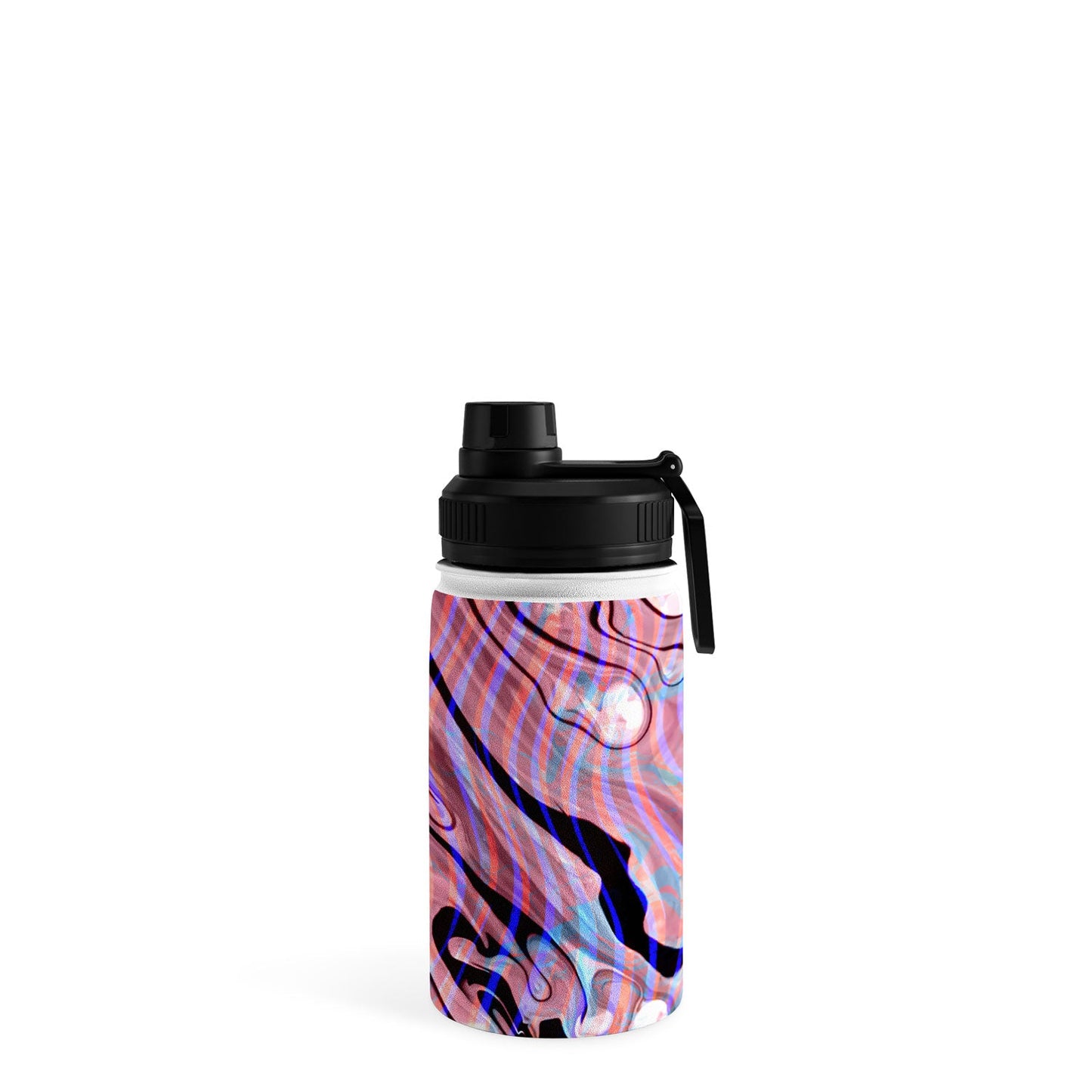 83 Oranges Focus Abstract Marble Texture Water Bottle