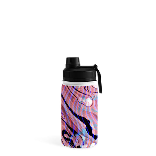 83 Oranges Focus Abstract Marble Texture Water Bottle